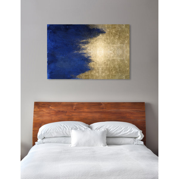 Mercer41 Abstract Light Symphony In Blue, Modern & Contemporary Blue On